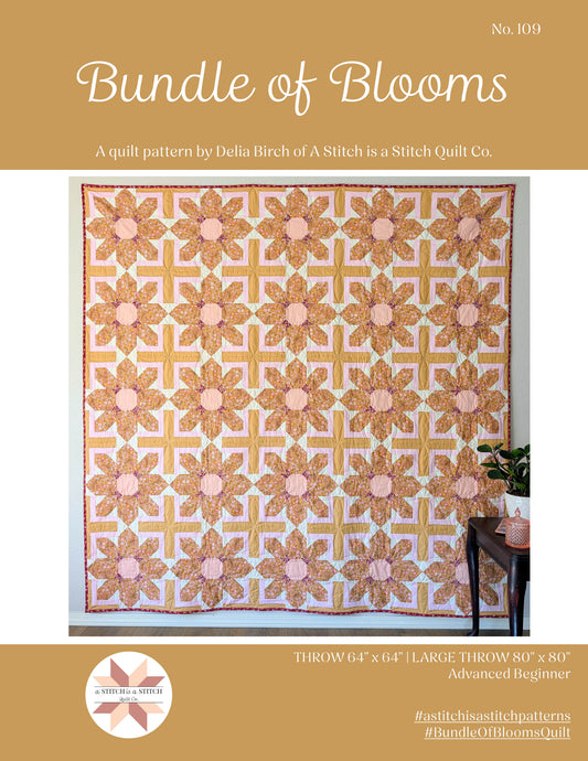 Bundle of Blooms Quilt Pattern | PDF