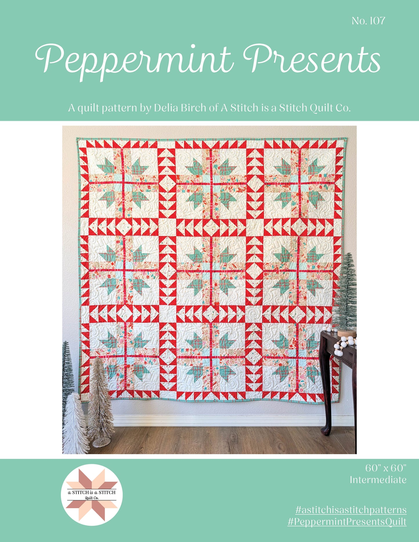 Peppermint Presents Quilt Pattern | WHOLESALE